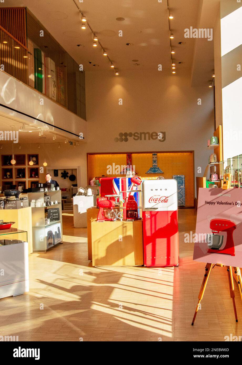 The flagship store of SMEG, Regent St St James, London, an Italian home