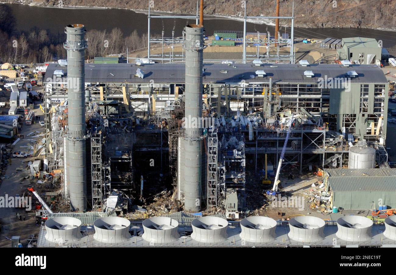 The Kleen Energy plant is seen in this aerial photo after an explosion