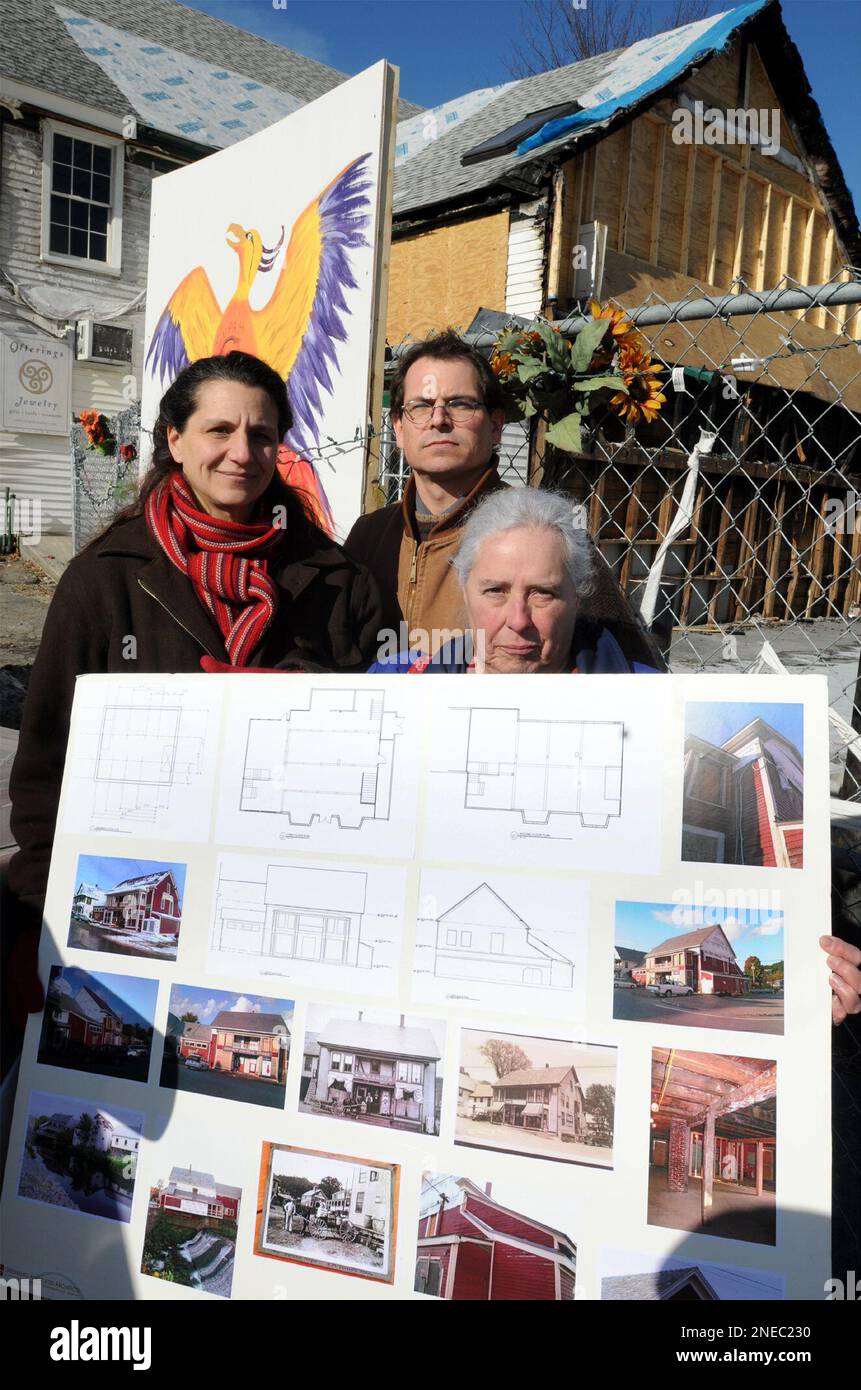 From left, Lyssa Papazian, Stuart Strothman and Ruth Barton of the
