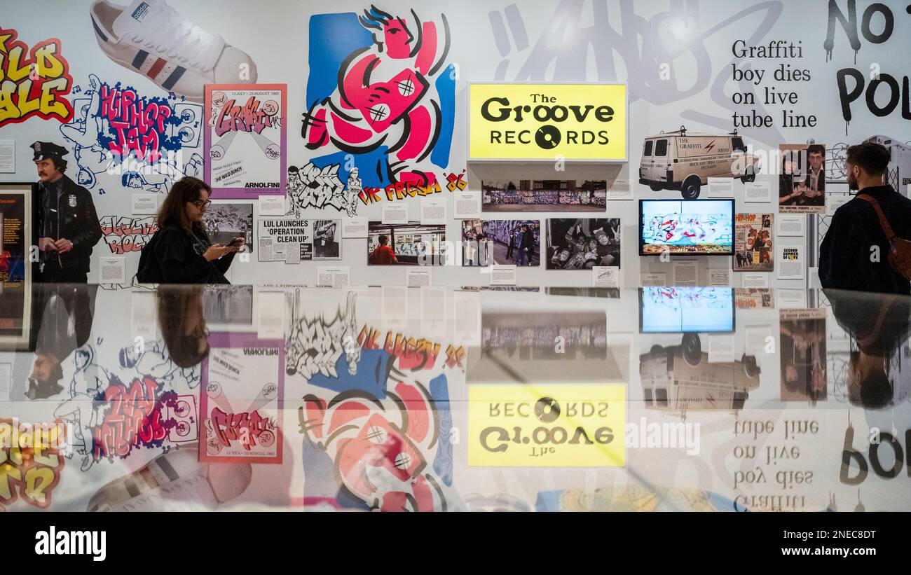 London Uk 16 February 2023 A General View At The Preview Of Beyond The Streets A New Exhibition At The Saatchi Gallery Featuring Work By Over 100 International Artists In What Is Described As The Most Comprehensive Graffiti Street Art Exhibition To Open In The Uk The Show Runs 17 February To 9 May 2023 Credit Stephen Chung Alamy Live News 2NEC8DT 