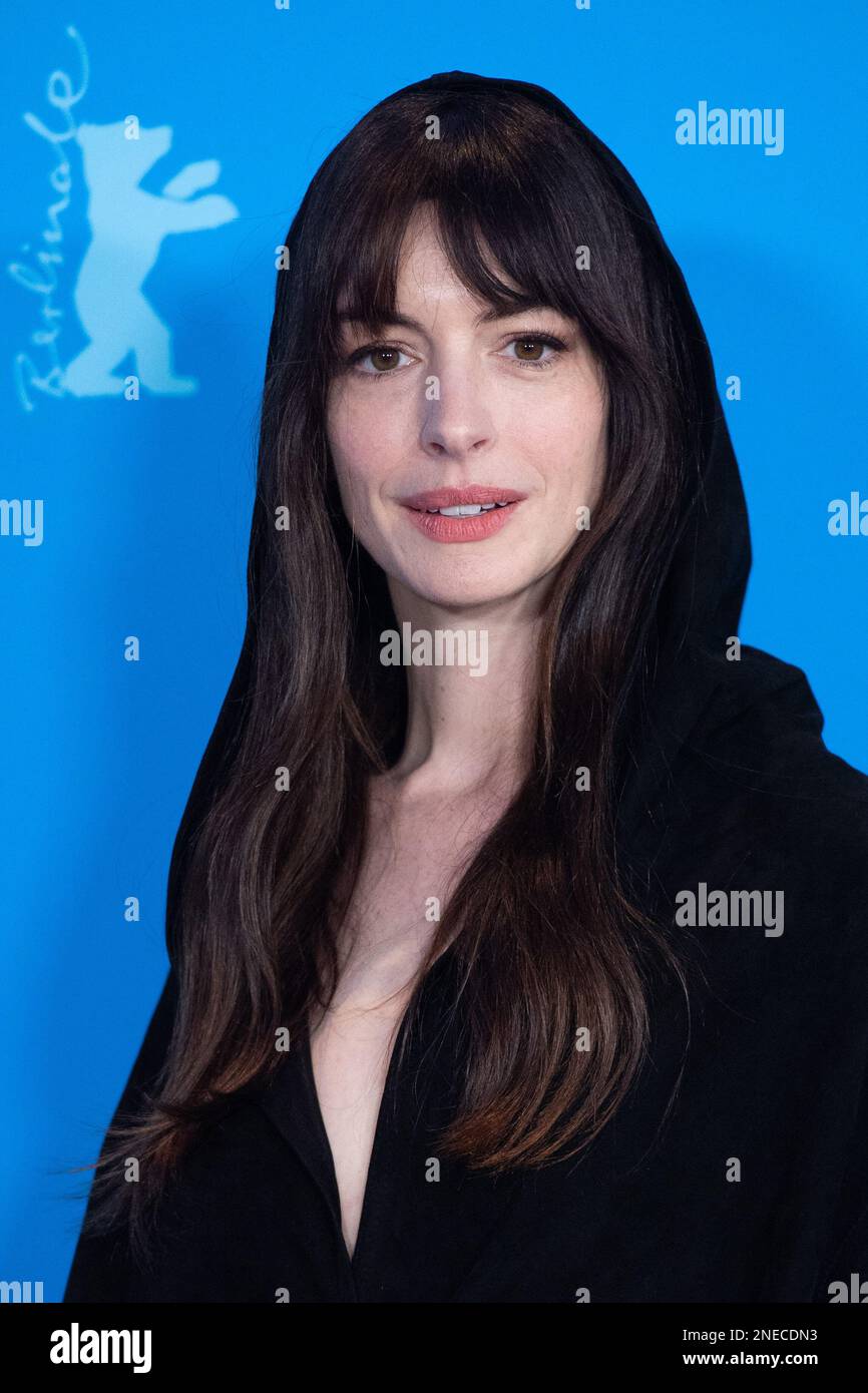 Berlin, Germany. 16th Feb, 2023. Anne Hathaway attending the She Came To Me  Photocall as part of the 73rd Berlin International Film Festival  (Berlinale) in Berlin, Germany on February 16, 2023. Photo