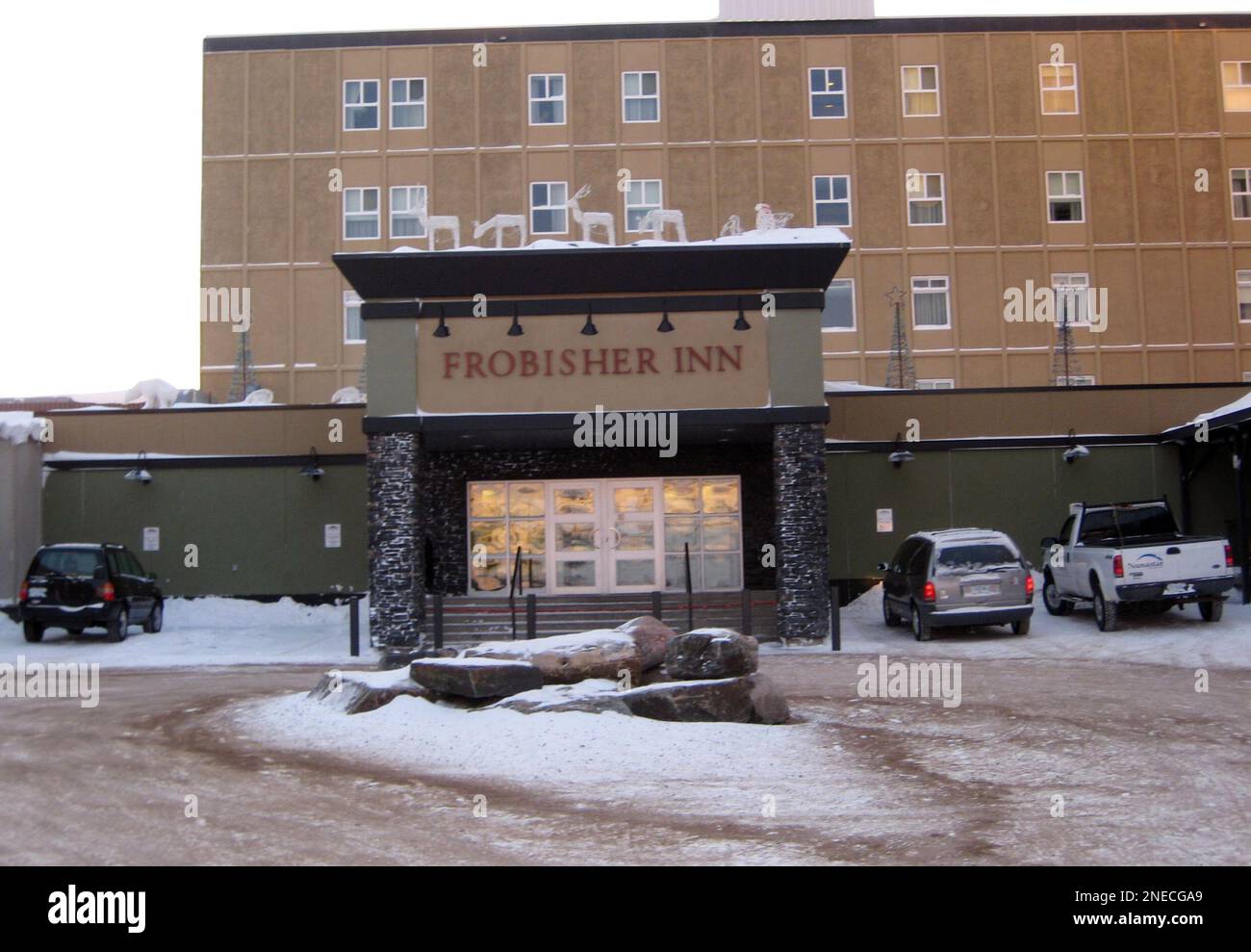 The Frobisher Inn, the site of the impending G-7 meetings, is shown in ...
