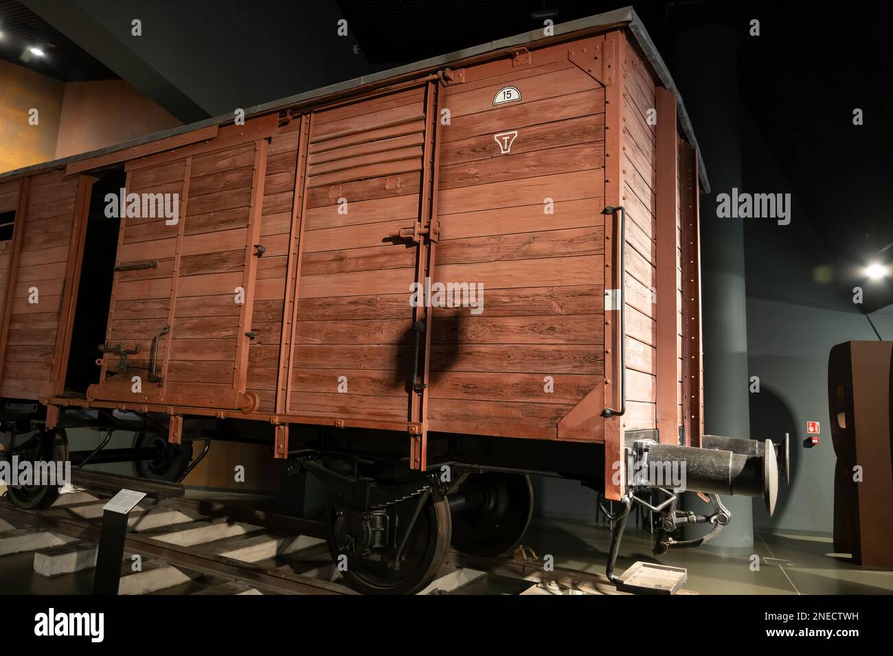 Gdansk, Poland, German freight car from First World War, used in WW2 to