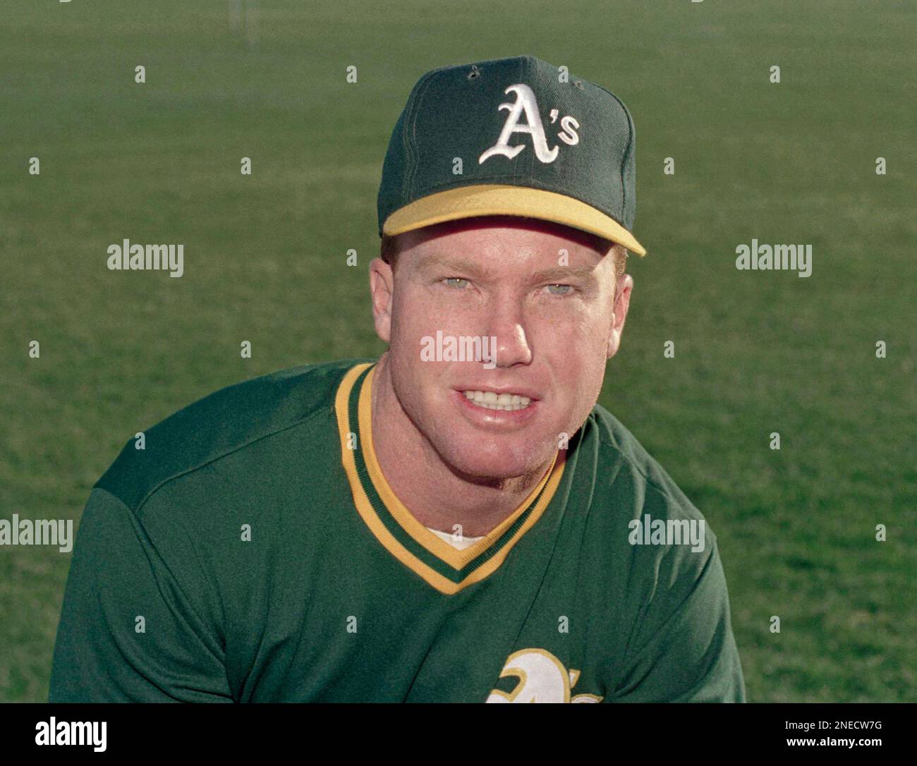 Oakland A's Mark McGwire(25) in action during a game from his 1988