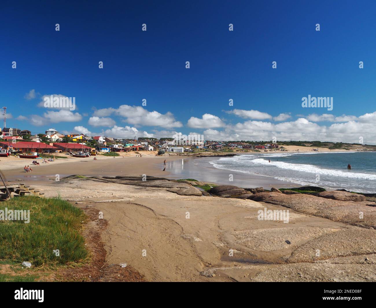 Punta del Diablo beach, Uruguay Stock Photo