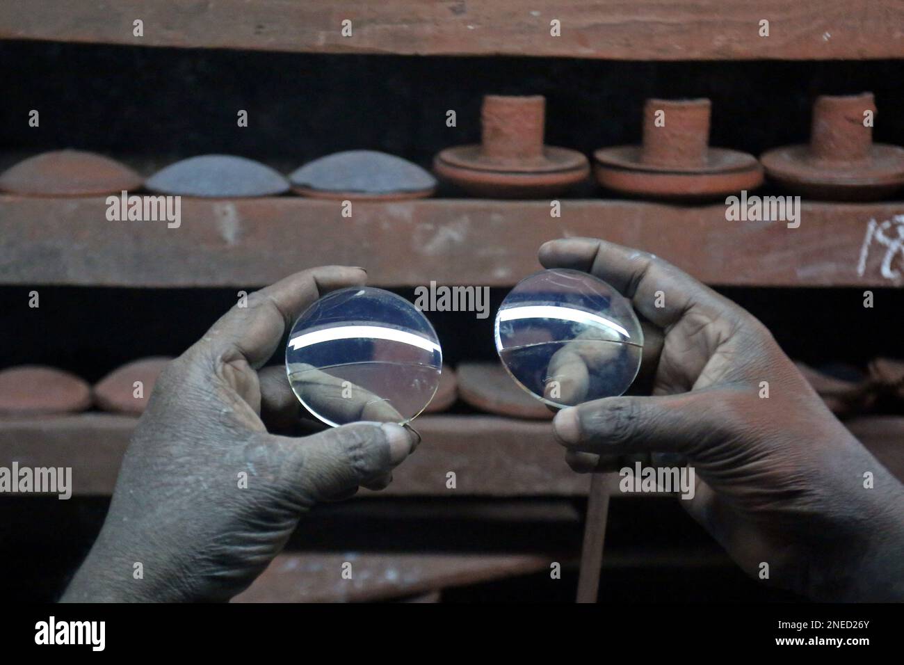 Eyeglassès, also called glasses or spectacles, can be made from either