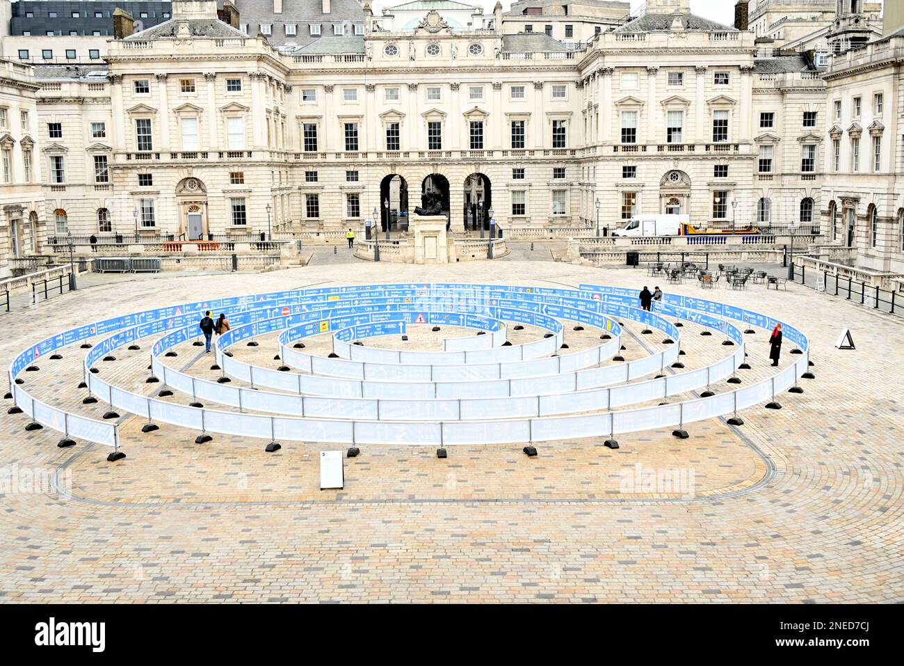 Whorled here after here after here is a striking outdoor installation