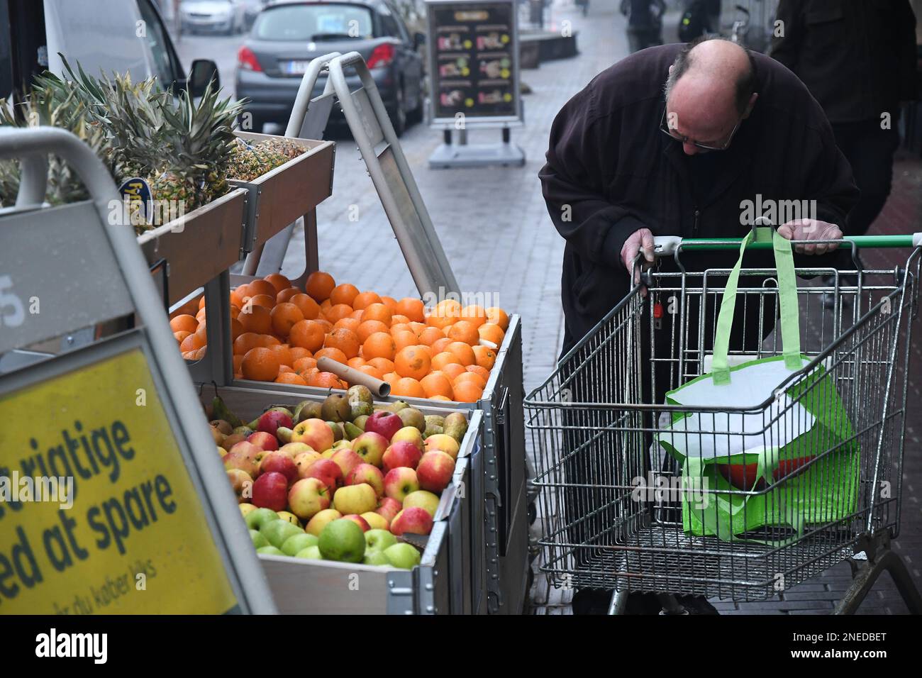 Copenhagen/Denmark/16 February 2023/ Inflations and high food price in