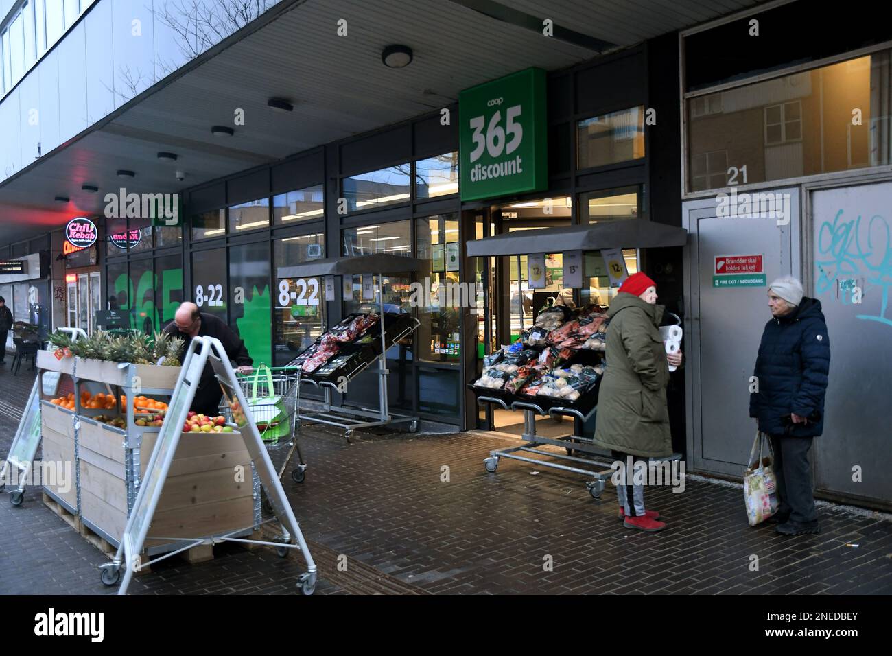 Copenhagen/Denmark/16 February 2023/ Inflations and high food price in