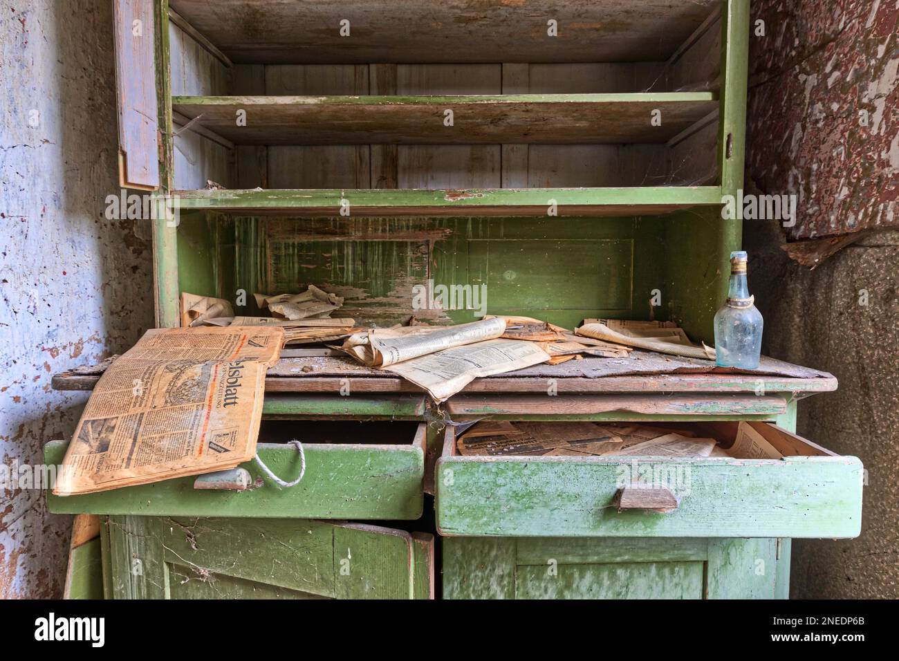 Old cupboard Lost places Stock Photo