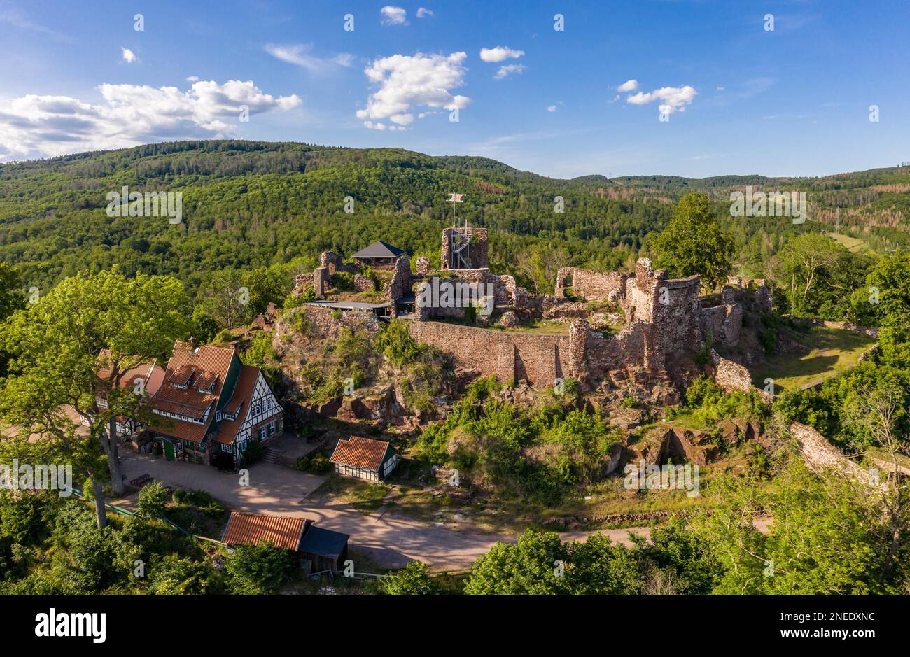 Neustadt Harz Castle Hohnstein Harz Castle Stock Photo Alamy