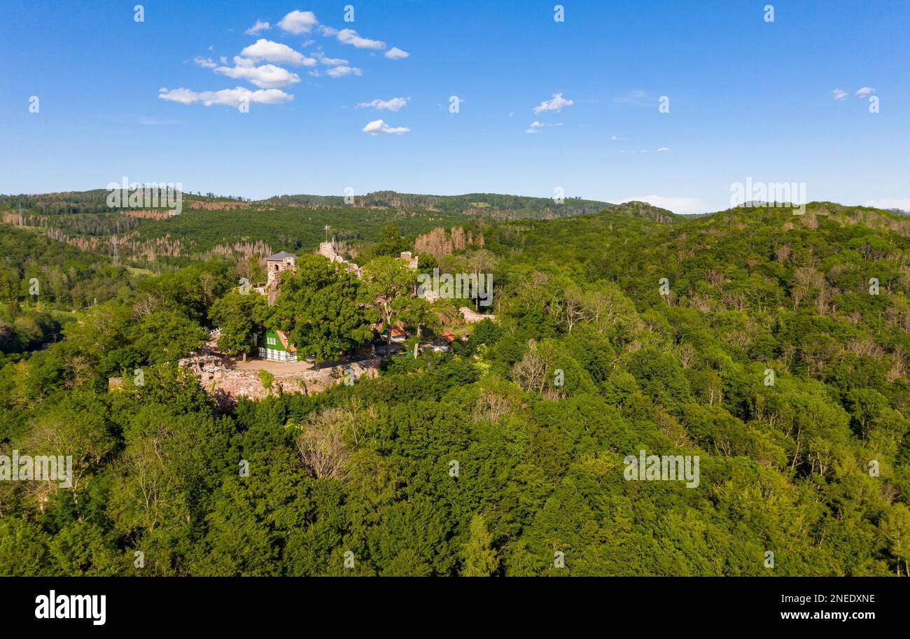 Neustadt Harz Castle Hohnstein Harz Castle Stock Photo Alamy