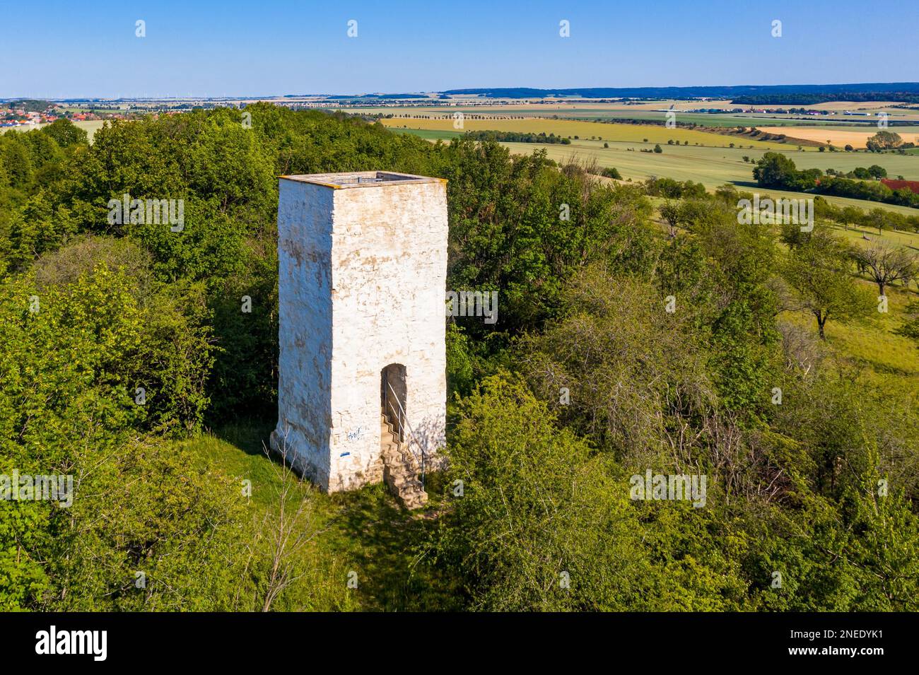 Seweckenwarte Wartturm Feldwarte Quedlinburg Gersdorf Castle Stock
