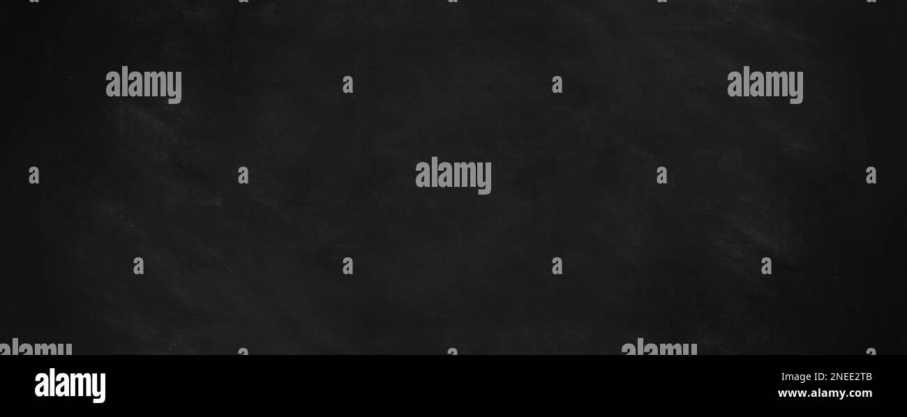 wiped blackboard background with chalk smudge texture in wide web