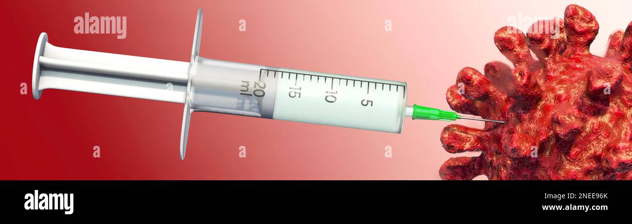 A vaccine against the virus Stock Photo