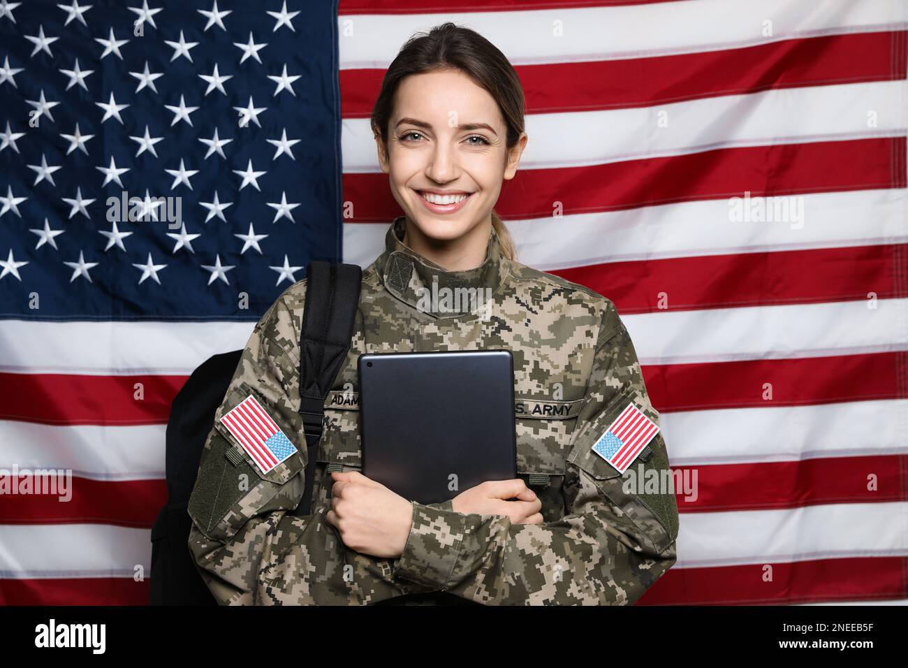 Female military usa benefits hi-res stock photography and images - Alamy