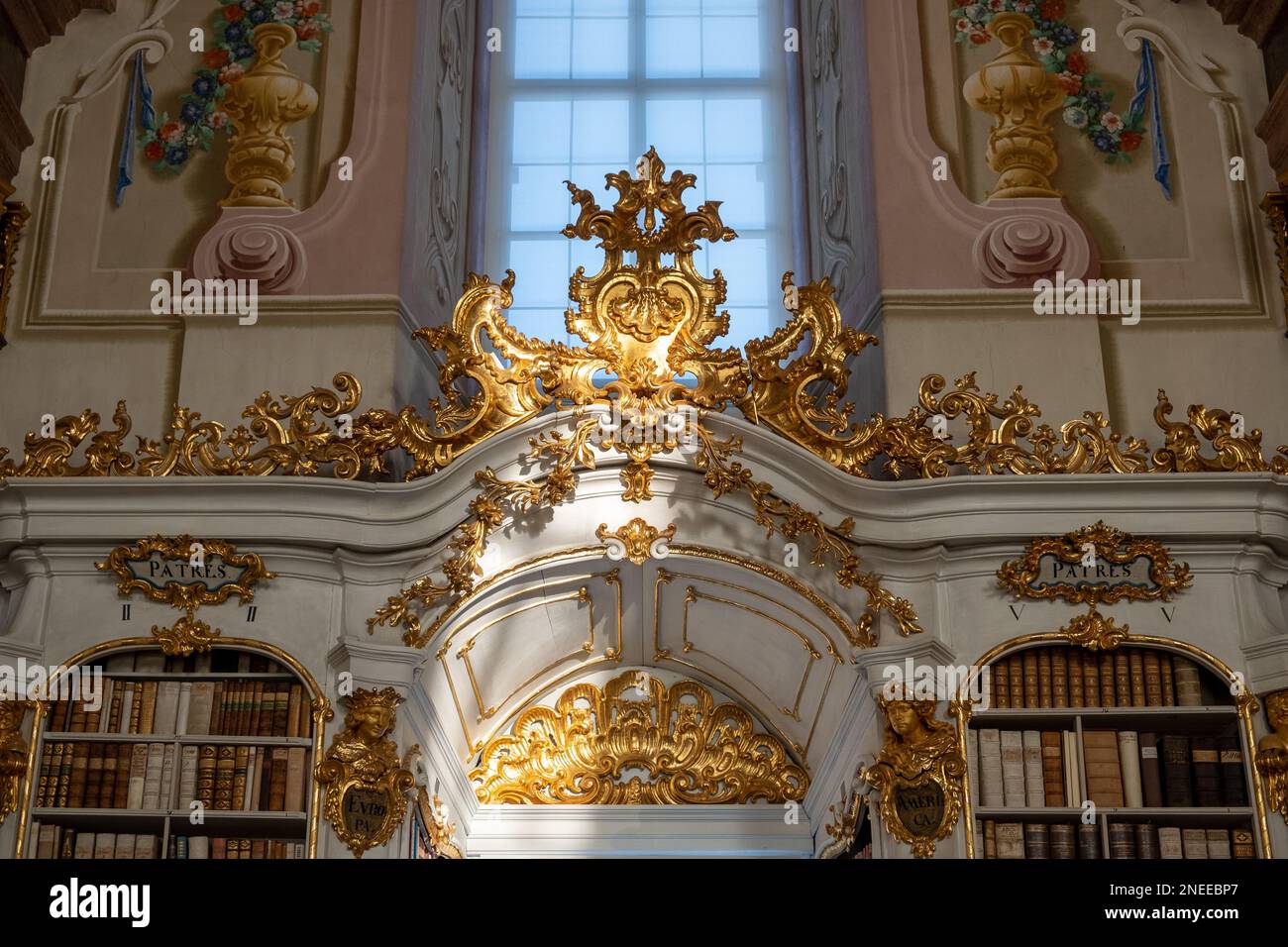 Admont abbey library . Stiftsbibliothek Admont Stock Photo - Alamy
