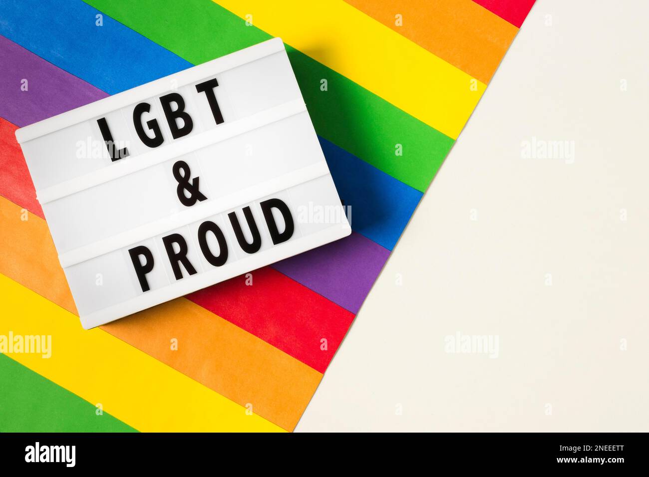 lgbt proud concept rainbow colors. High resolution photo Stock Photo