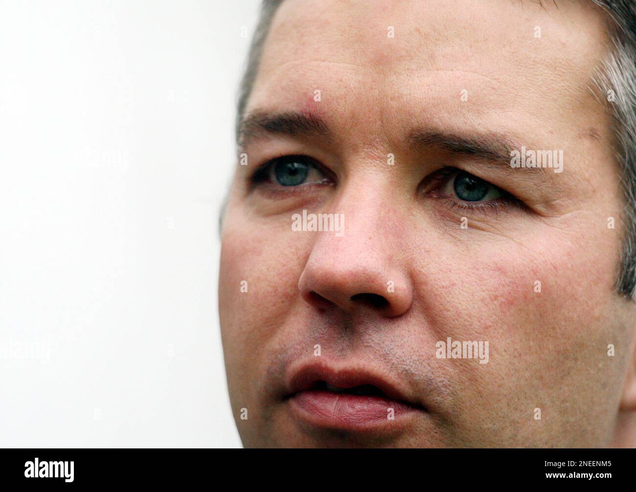 Preston North End's manager Darren Ferguson, looks on ahead of their English FA Cup fourth round