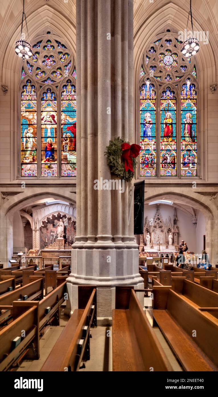 New York. Manhattan. St. Patrick's Cathedral Stock Photo