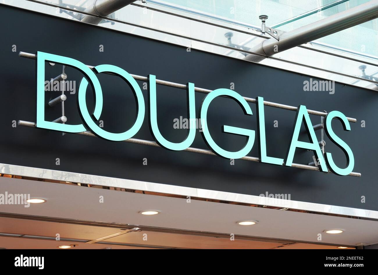 Hannover, Germany - March 2, 2020: Douglas is a german perfumery chain with international stores and market leader in europe Stock Photo