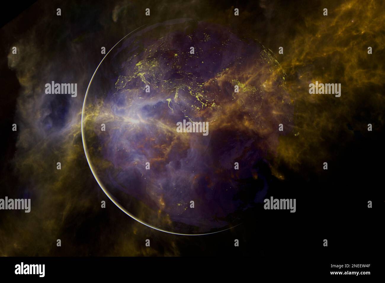 Earth. Solar system. Awesome print for wallpaper. Elements of this image furnished by NASA Stock Photo