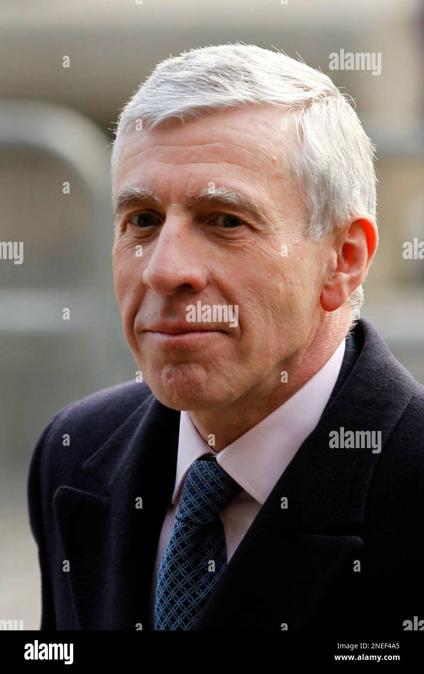 Britain's Justice Secretary Jack Straw arrives to speak at the Iraq