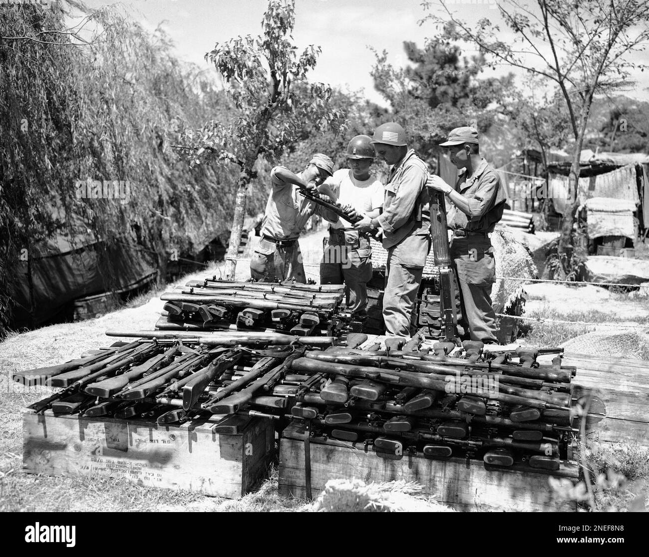 American officers and highly trained enlisted men of KMAG (Korean