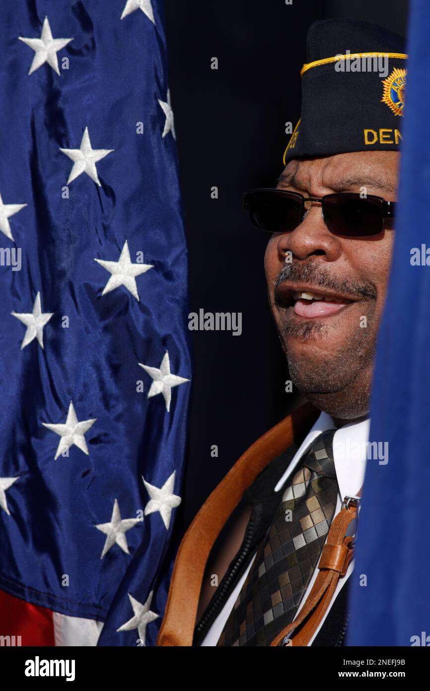 Edward Jackson of the American Legion Wallace Simpson Post 29 of Denver