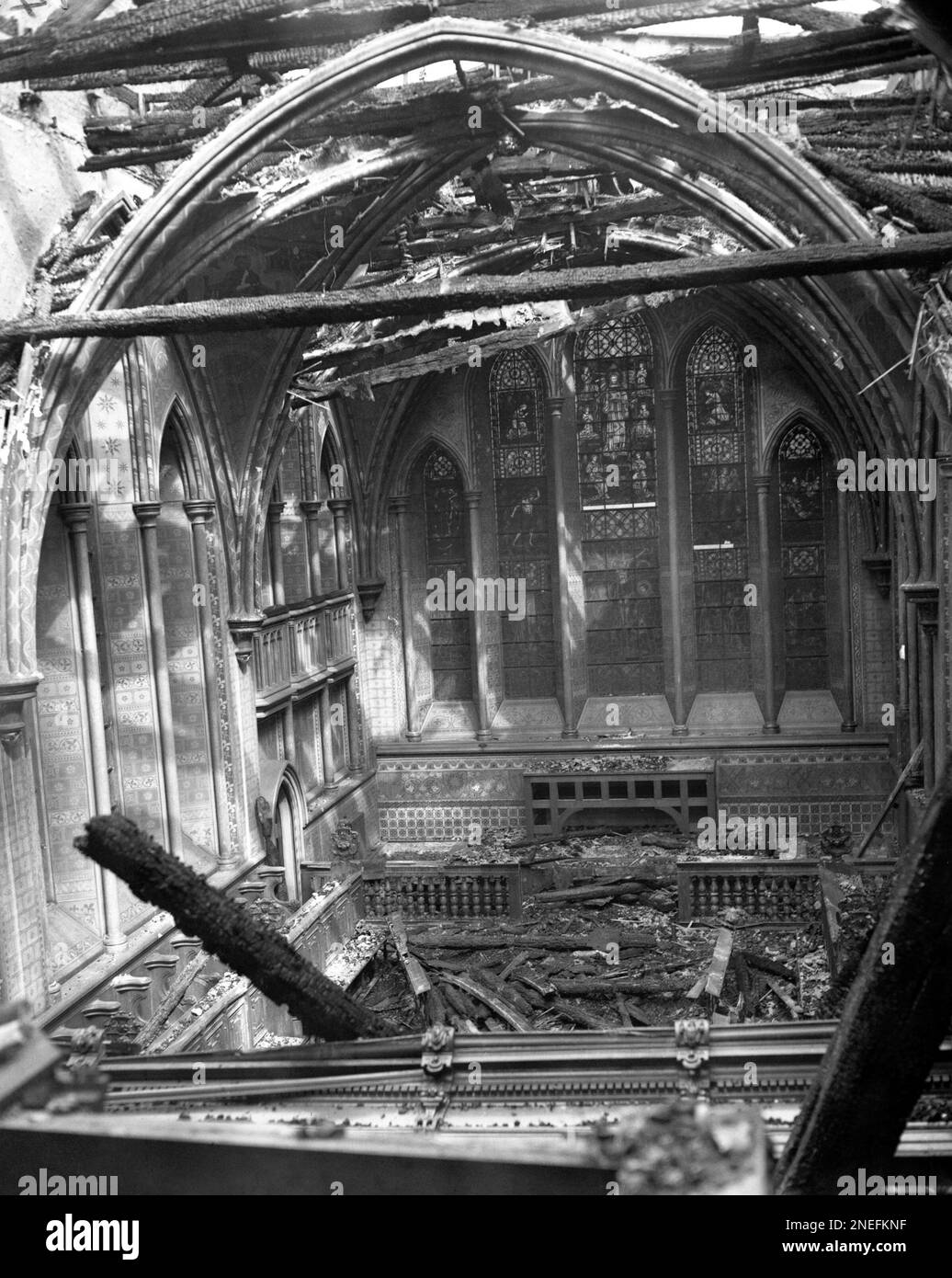 A view of the interior of the chapel of Lambeth Palace in London on May