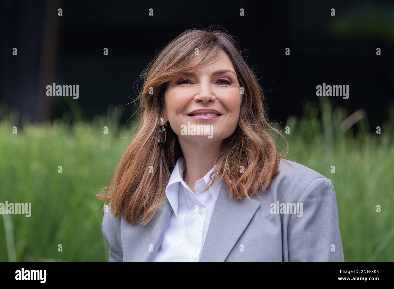 February 16, 2023, Rome, Italy: Italian actress Maria Pia Calzone attends the photocall of the fiction 'Resta con me' at RAI headquarters in Rome (Credit Image: © Matteo Nardone/Pacific Press via ZUMA Press Wire) EDITORIAL USAGE ONLY! Not for Commercial USAGE! Stock Photo