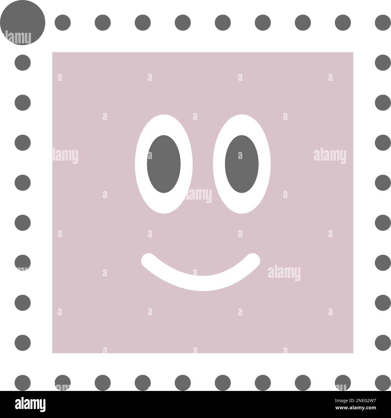 Dotted square shape for tracing lines for preschool and kindergarten