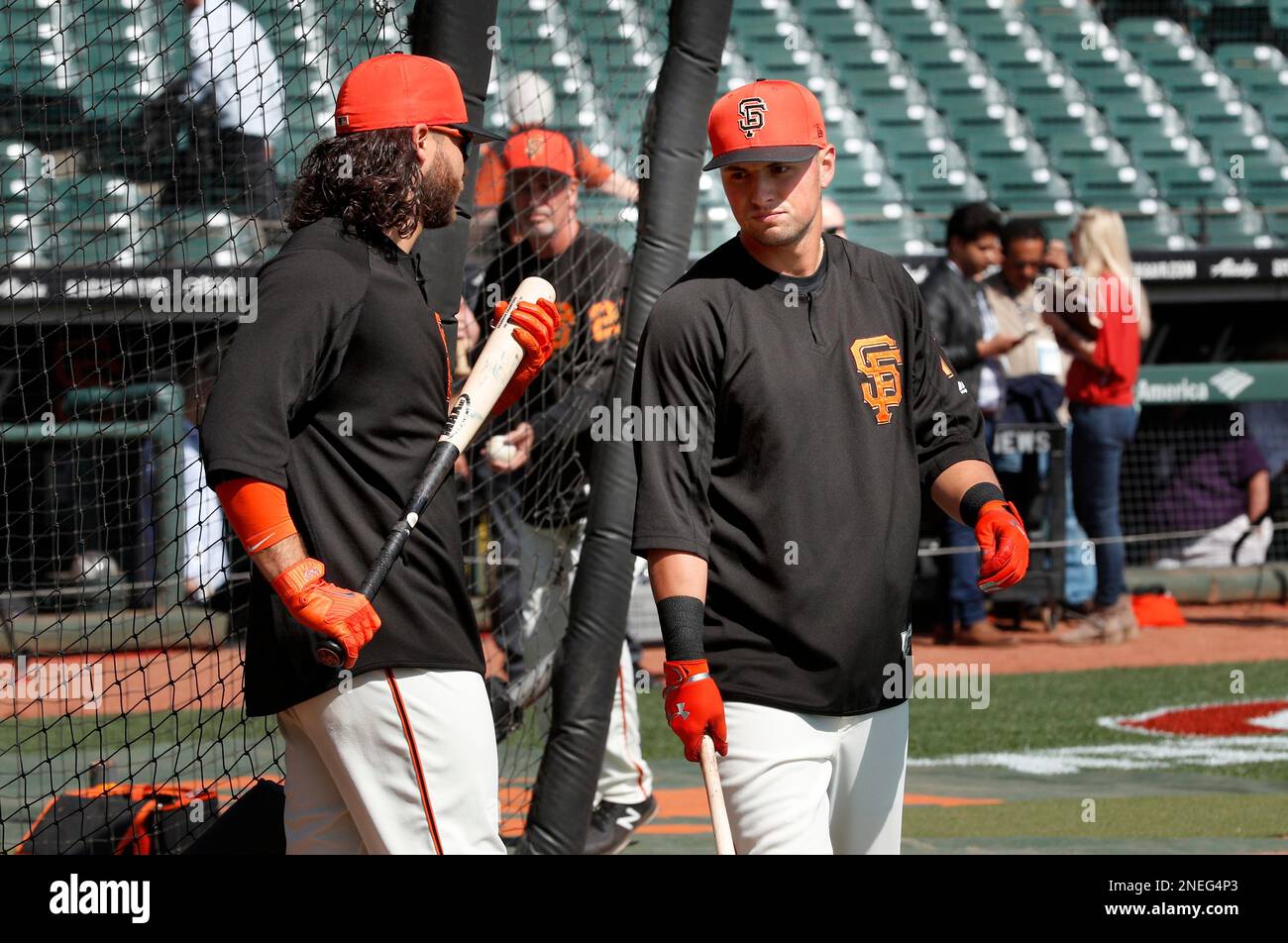 San Francisco Giants' Joe Panik Models Team's 2015 Jerseys