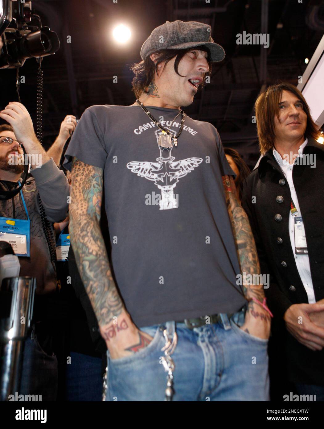 Tom Lee Rocker Rock musician Tommy Lee looks emotional during an appearance at the The ...