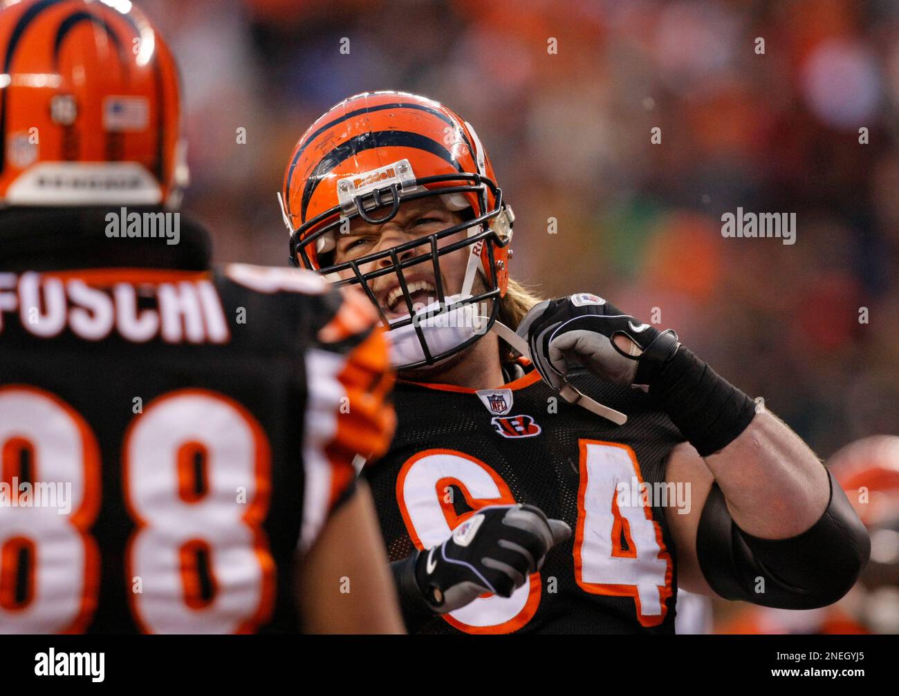 Cincinnati Bengals center Kyle Cook (64) in action against the New York  Jets in the first half of an NFL wild-card playoff football game, Saturday,  Jan. 9, 2010, in Cincinnati. (AP Photo/Ed