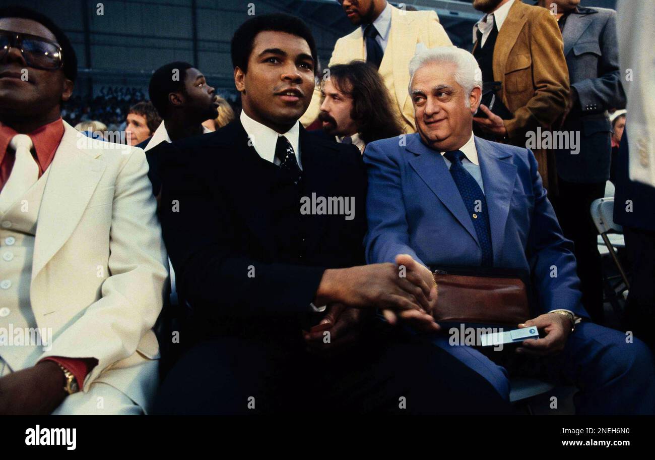 Muhammad Ali heavyweight boxing champ shown attending the Ken Norton