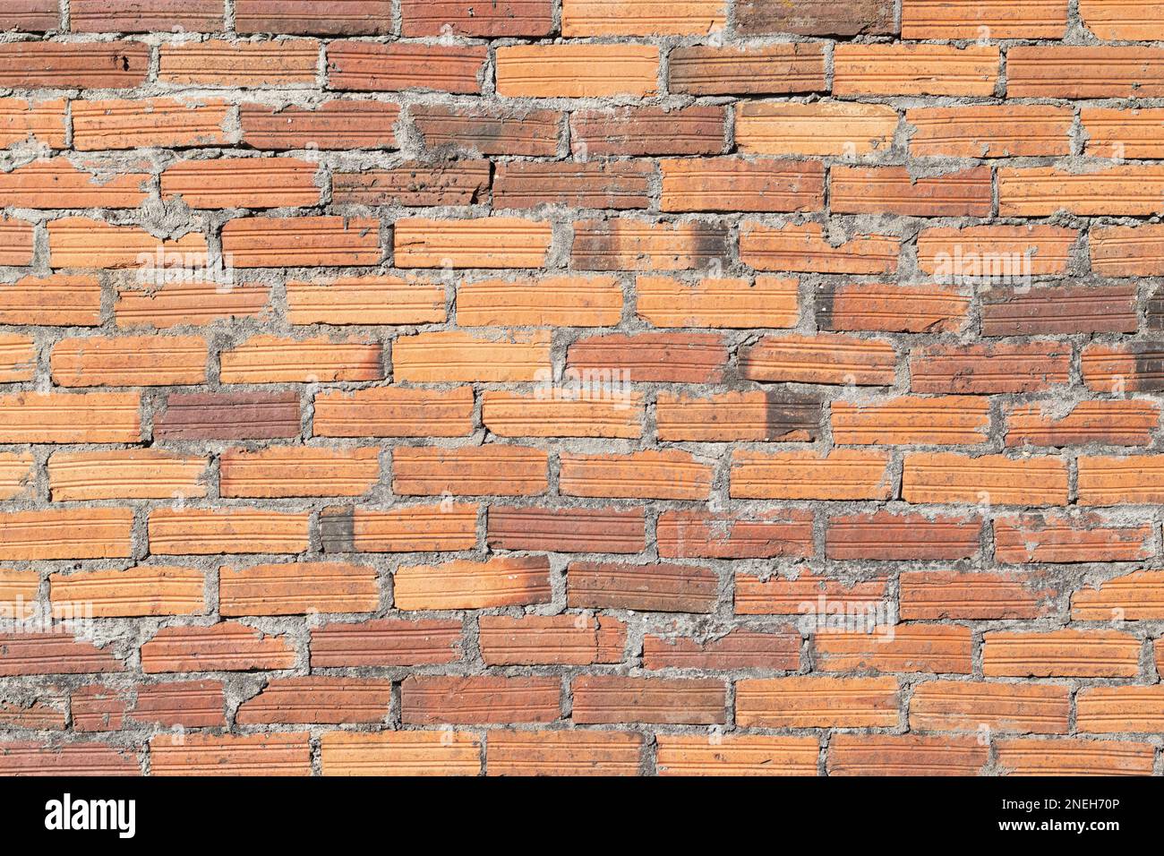 Aged brick wall background texture. Full frame Stock Photo