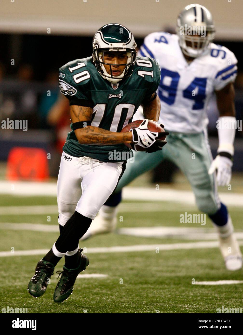 October 10, 2010; San Francisco, CA, USA; Philadelphia Eagles wide receiver  DeSean Jackson (10) makes a