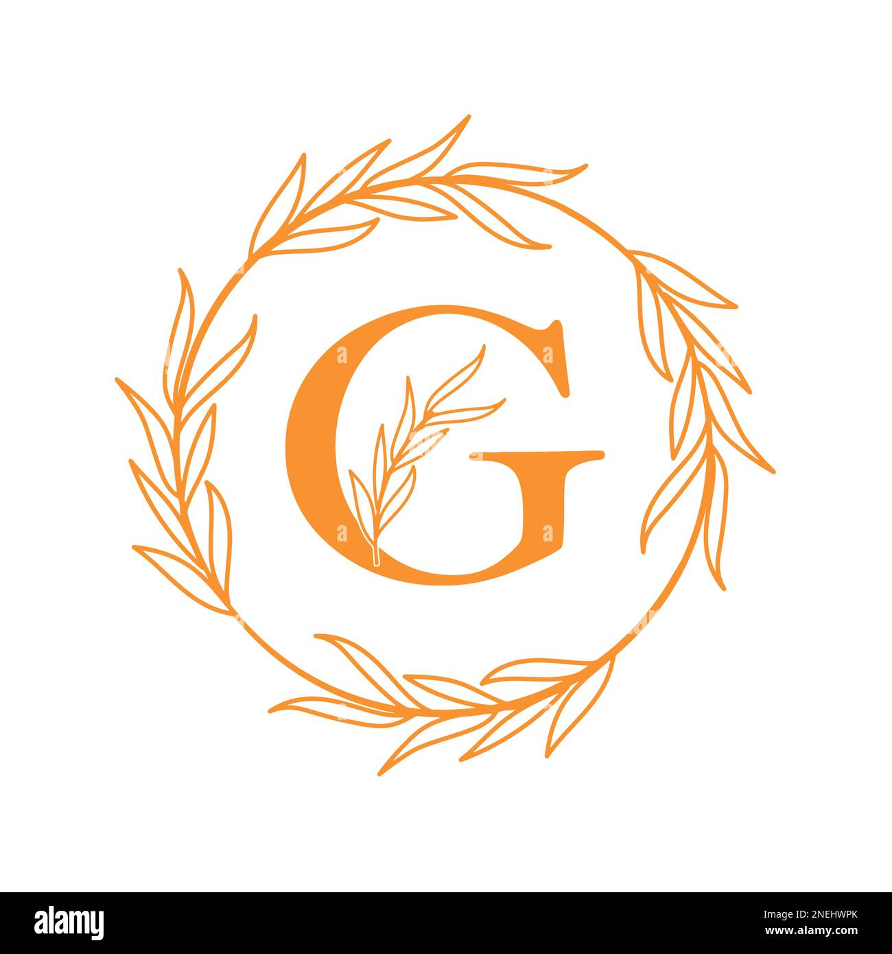 Letter G Modern Shape Logo Design Template Element Stock Vector