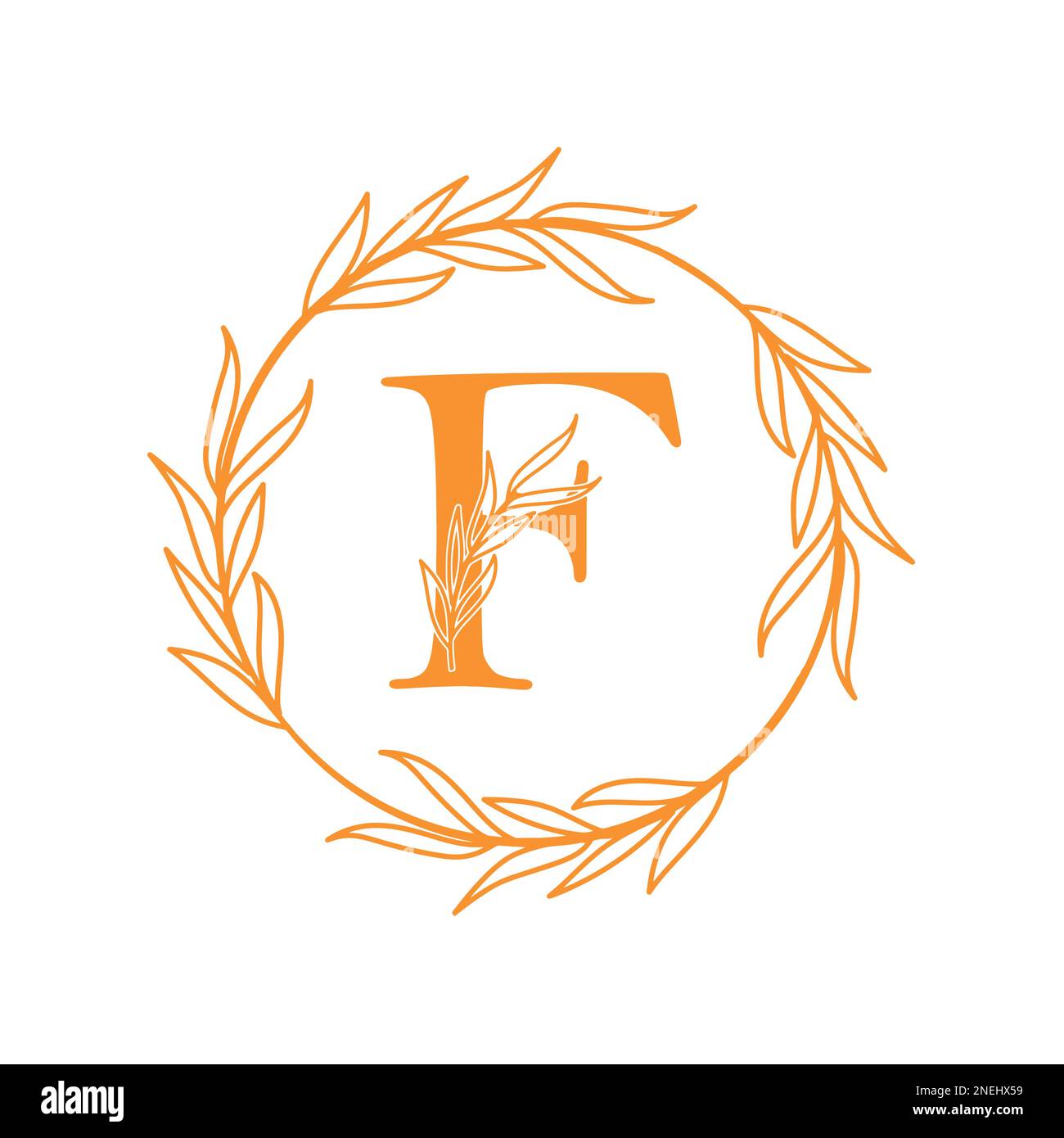 f letter brand logo vector design Stock Vector