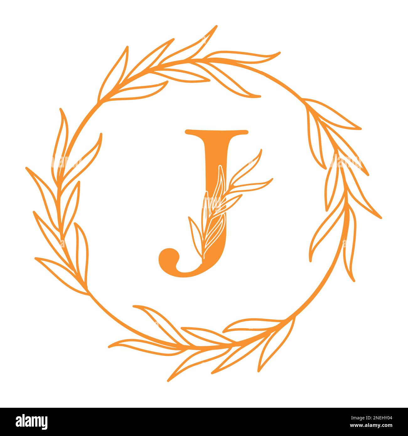 abstract logo letter J design Stock Vector