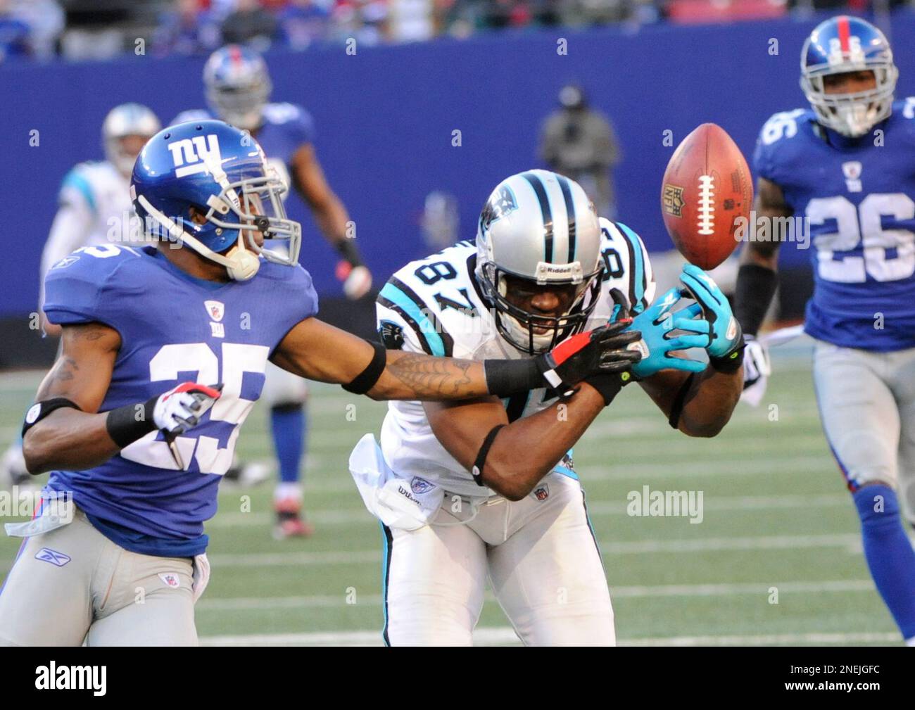 12 September 2010: New York Giants cornerback Bruce Johnson (25