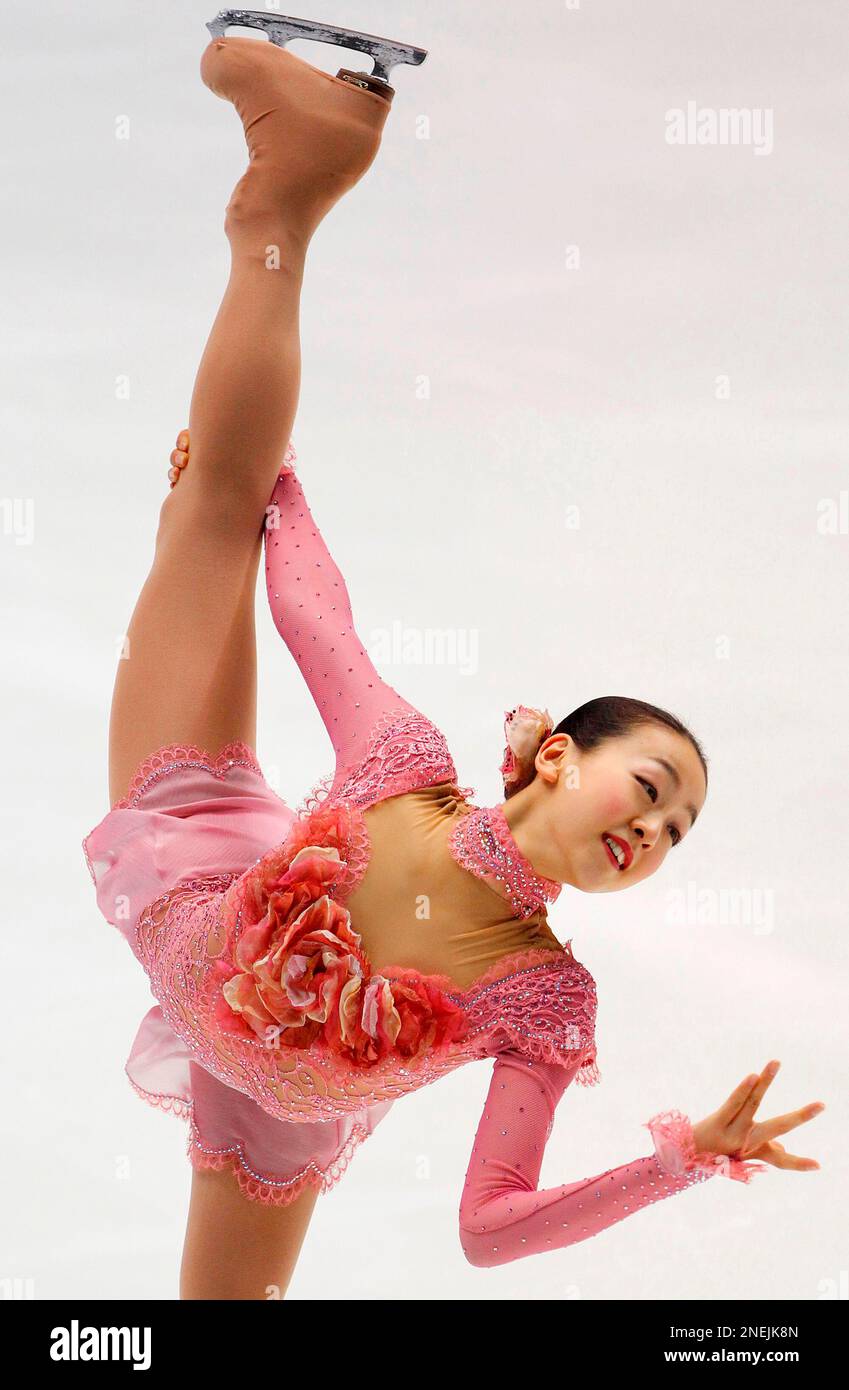 Mao Asada of Japan performs in the ladies short program event at the