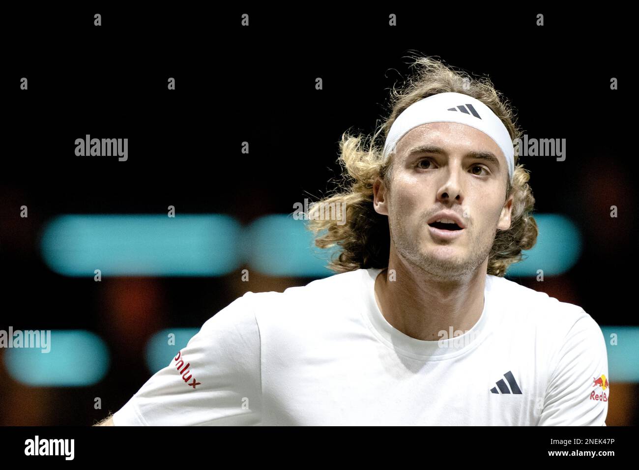 ROTTERDAM - Stefanos Tsitsipas (GRE) In Action Against Jannik Sinner ...