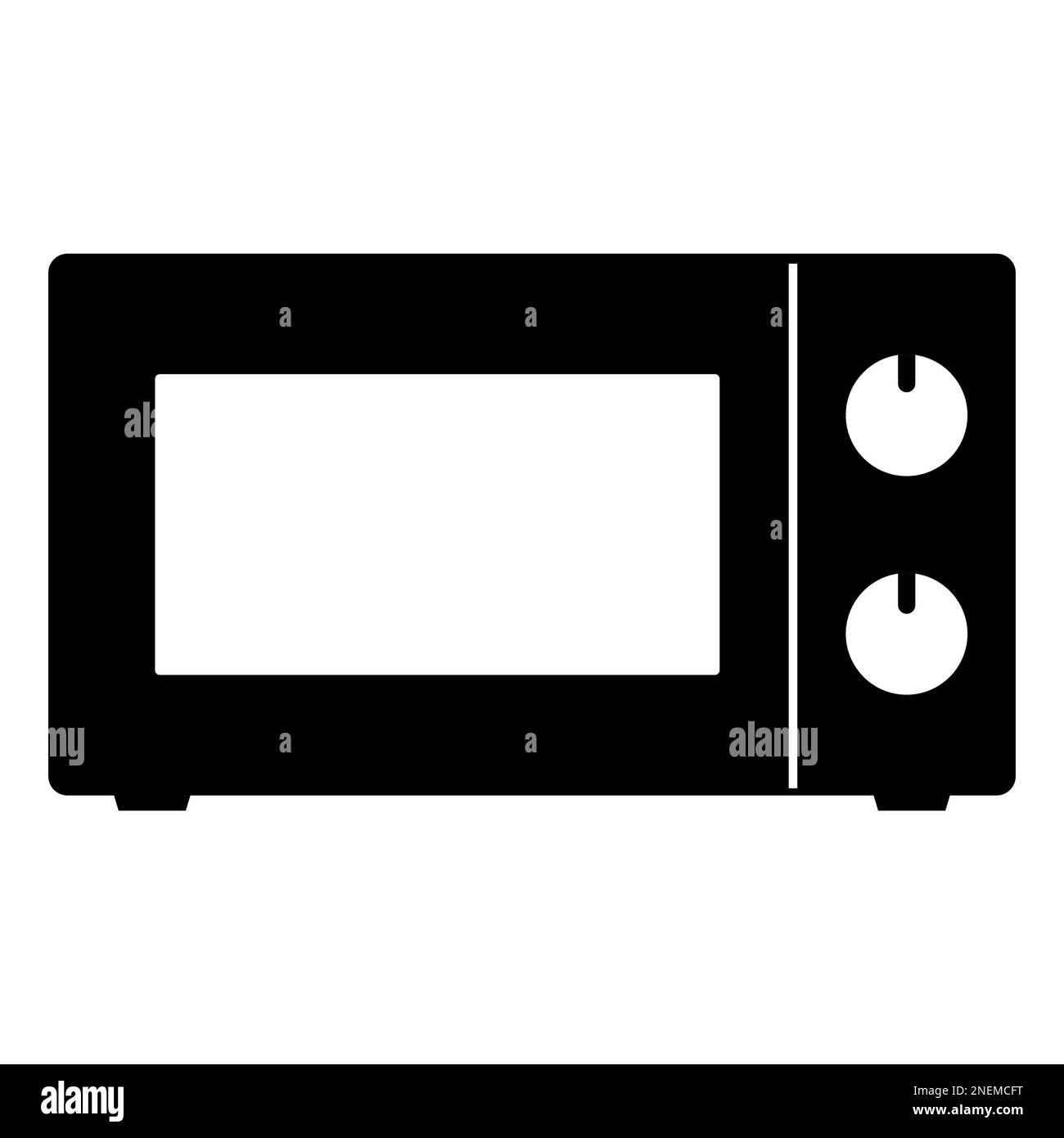 Microwave icon. Kitchen equipment. Vector illustration Stock Vector