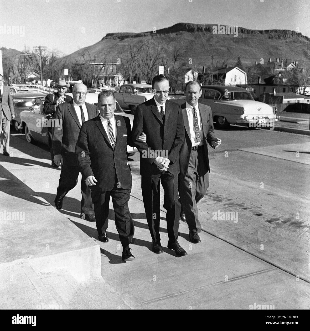 Joseph Corbett, Jr., center, accused of the murder of millionaire