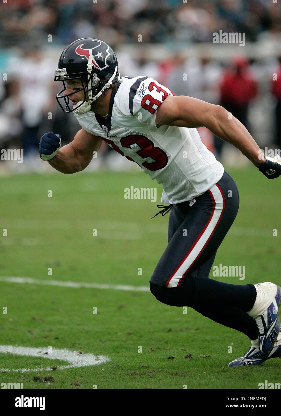 Houston Texans wide receiver Kevin Walter during a NFL football game  against the Jacksonville Jaguars, Sunday, Dec. 6, 2009, in Jacksonville,  Fla.(AP Photo/Steve Cannon Stock Photo - Alamy
