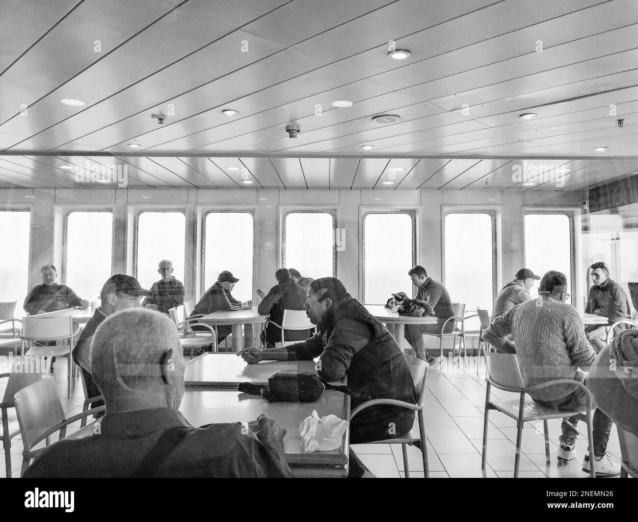 Mediterranean, GNV ferry from Genoa to Tangier Stock Photo