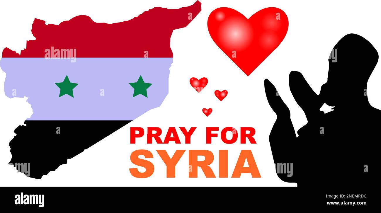 Pray for Syria Earthquake disaster victims Save life. Support and show