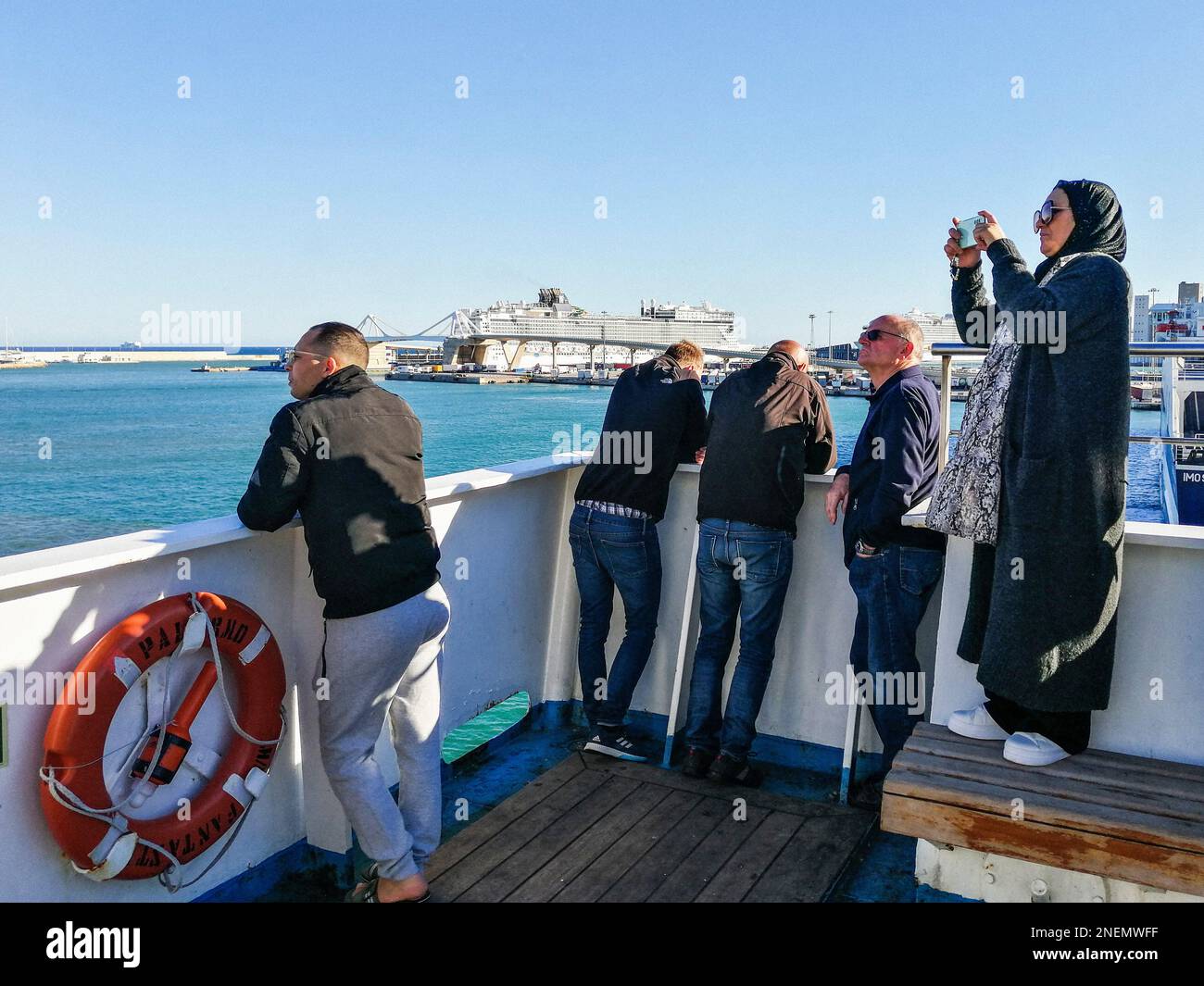 Mediterranean, GNV ferry from Genoa to Tangier Stock Photo Alamy